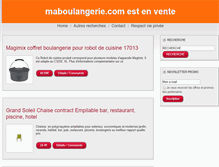 Tablet Screenshot of maboulangerie.com